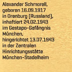 Alexander Schmorell, Birthdate:: 16.09.1917, Birthplace:: Orenburg (Russland), Date of death:: 13.07.1943, Place of death:: München