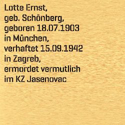 Lotte Ernst, Birthdate:: 18.07.1903, Birthplace:: München