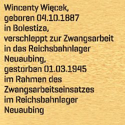 Wincenty Więcek, Geburtsdatum:: 04.10.1887, Geburtsort:: Boleścice, Todesdatum:: 01.03.1945, Todesort:: München