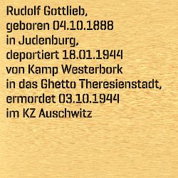 Rudolf Gottlieb, Geburtsdatum:: 04.10.1888, Geburtsort:: Judenburg, Steiermark, Österreich, Todesdatum:: 03.10.1944, Todesort:: Auschwitz