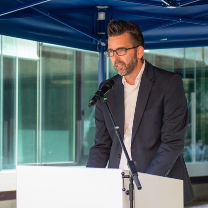 Sascha Lickes, Angehöriger und Initiator des Erinnerungszeichens