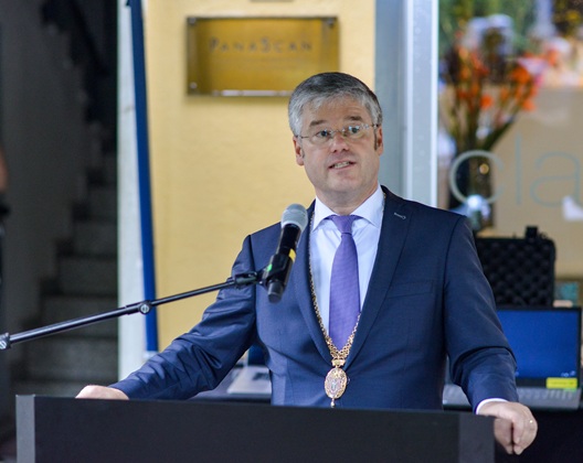 Stadtrat Winfried Kaum in Vertretung des Oberbürgermeisters der Landeshauptstadt München