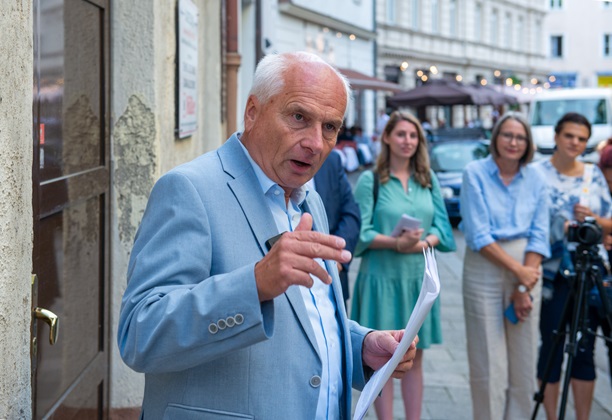 Christoph Wilker, initiator of the Memorial Sign for Joseph Kaltenbacher