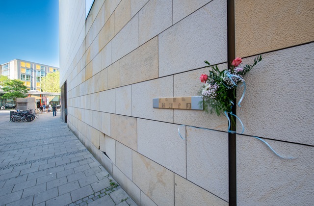 The Memorial Signs in Herzog-Max-Straße