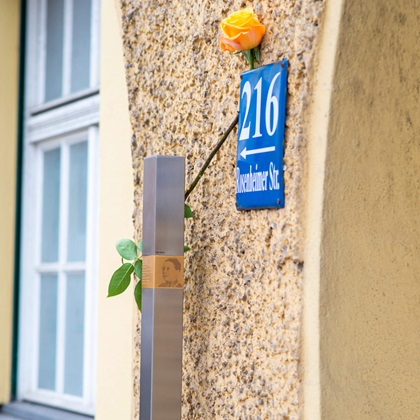 The Memorial Sign for Klara Grüner