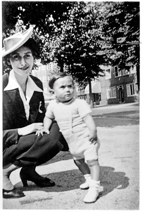 Ilse Hecht with her son Peter