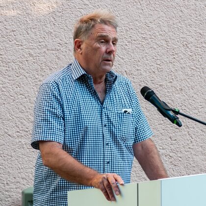 Benedikt Weyerer, Geschichtswerkstatt Neuhausen e.V, Initiator des Erinnerungszeichens