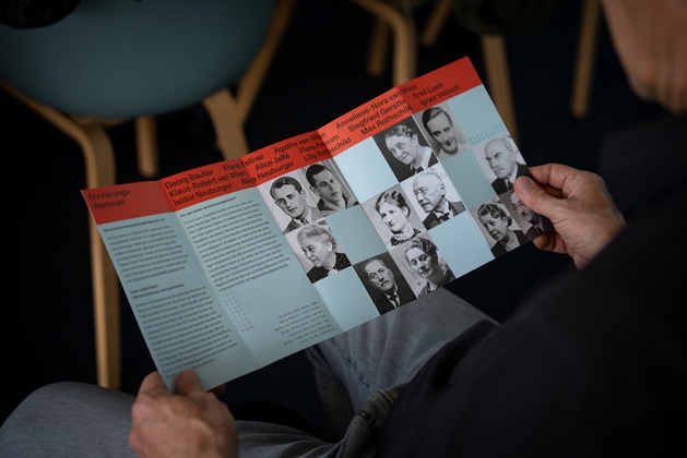 Biographies and portraits in the flyer