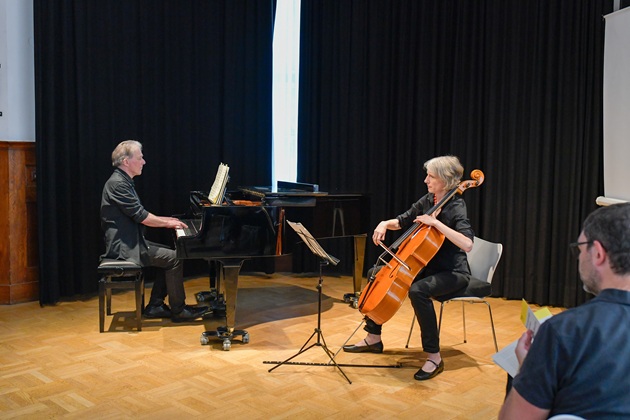 Dr Eva Tyrell, cello, and Dr Johannes Trägner-Born, piano