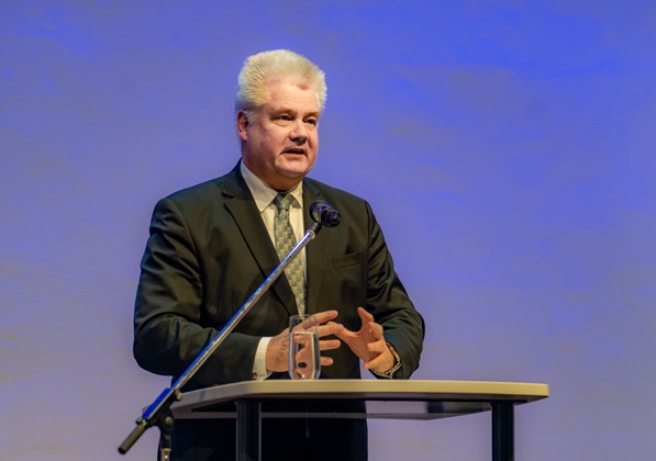 Head of the music school Hans Peter Pairott