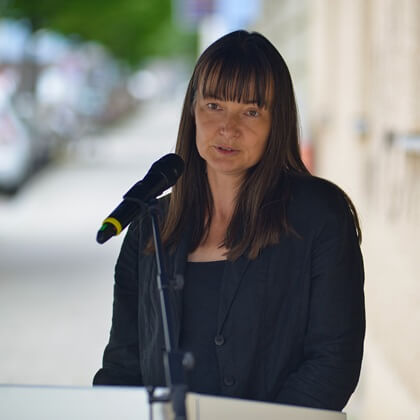 Stadträtin Nicola Holtmann in Vertretung des Oberbürgermeisters der Landeshauptstadt München