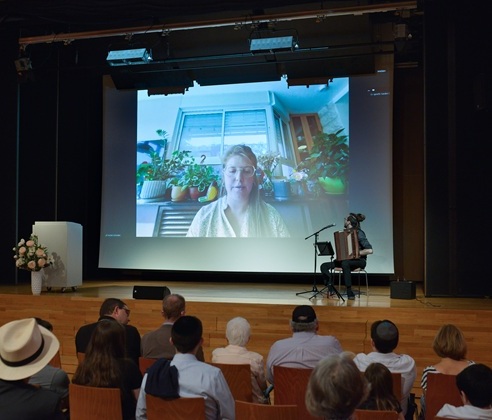 Relative via video call from Israel