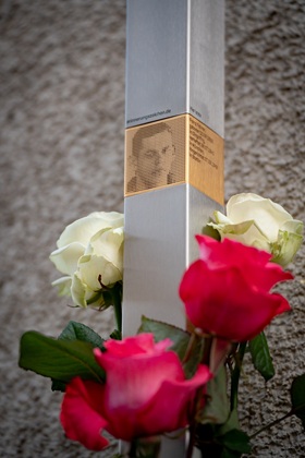 Memorial Sign for Franz Fellner