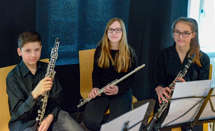Schülerinnen und Schüler des Staatlichen Gymnasiums München-Moosach