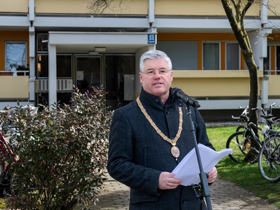 Stadtrat Winfried Kaum in Vertretung des Oberbürgermeisters