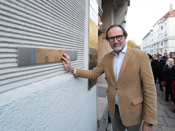 Jan Fischer, initiator of the project 'Jüdisches Leben in der Ohmstraße sichtbar machen'