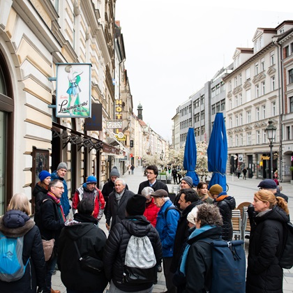 The city tour stop in Sendlinger Straße