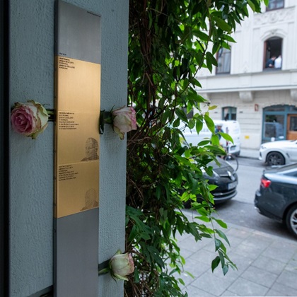 The Memorial Signs for Bernhard and Josef Hausner and Henriette Heilbronner