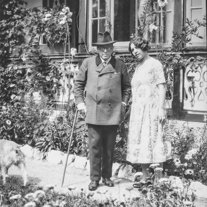 Hugo Helbing mit seiner Frau Lydia