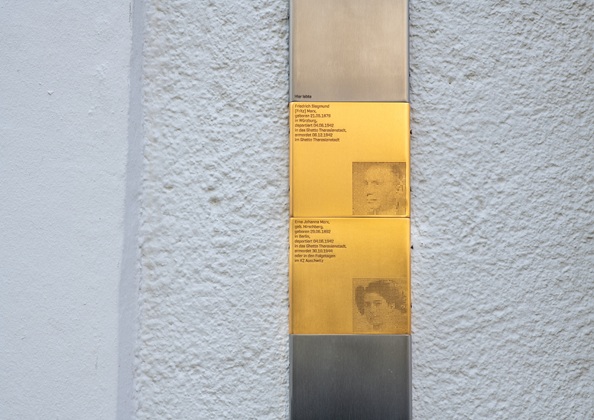 The Memorial Signs for Erna and Friedrich Siegmund Marx