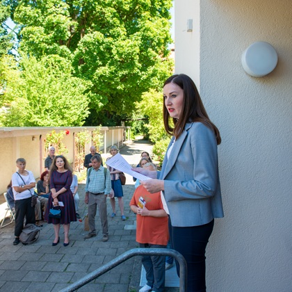 Stefanie Pilzweger-Steiner von der KZ-Gedenkstätte Dachau