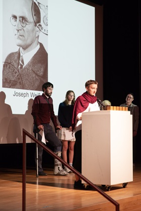 Family members present the biographies