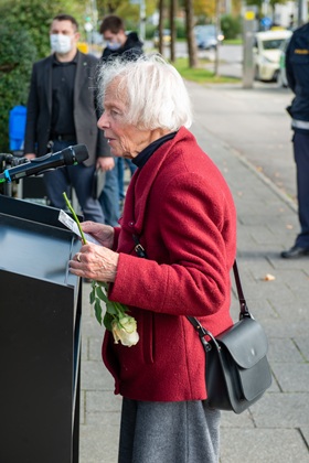Angelika Landau, initiator of the Memorial Sign for Elisabeth Baerlein