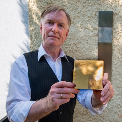 Dr. Björn Mensing, initiator of the Memorial Sign for Franz Stenzer