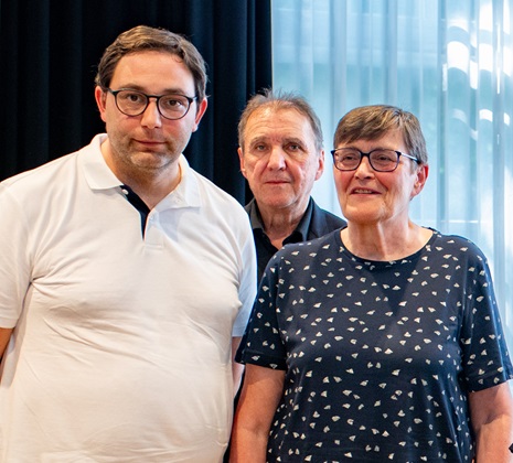 Stadtrat Stefan Jagel, Thomas Rock, Bezirksausschuss Schwabing West und Dr. Eva Strauß, Stattreisen München e.V.