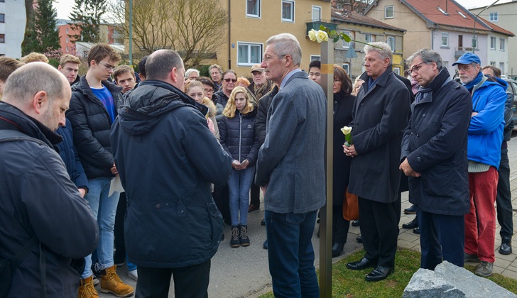 Wolfgang Kuhn vom Bezirksausschuss Moosach spricht