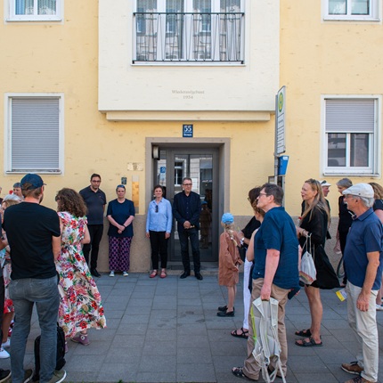 Gruppenbild in der Herzogstraße 55
