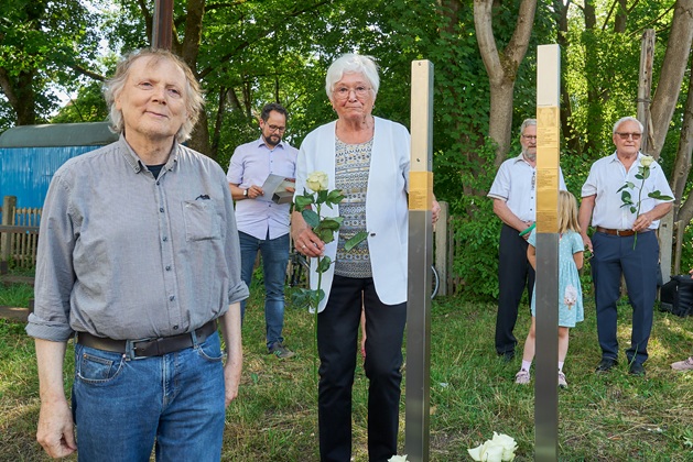 Mitglieder der Siedlervereinigung