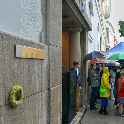 Gedenkfeier in der Tengstraße 26