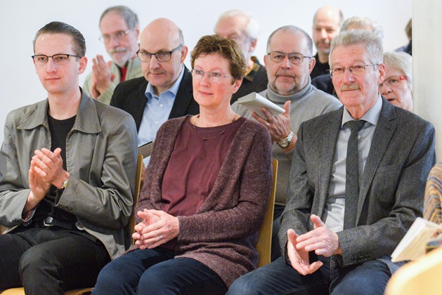 Dirk Koedoot, Initiator des Erinnerungszeichens, mit Familie
