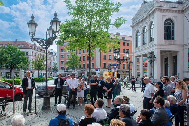 Commemorative event at Gärtnerplatz