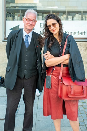 Prof. Mirjam Zadoff, Direktorin des NS-Dokumentationszentrums in München, Richard Grimm, Gründer des ehemaligen privaten Jüdischen Museums