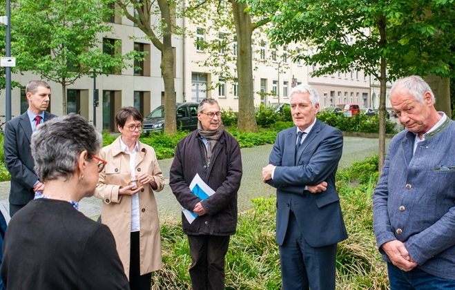 At the memorial for Alfred Sänger