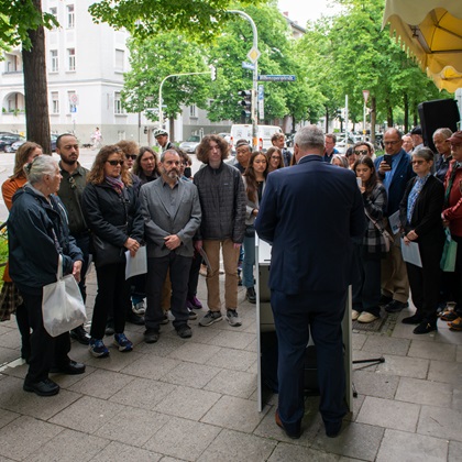 Die Gedenkveranstaltung für Max Josef Freund