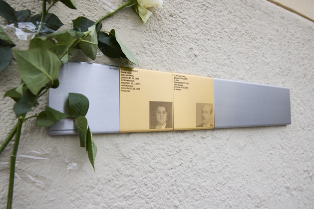Erinnerungzeichen für Lina und Armand Oster