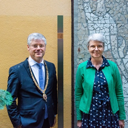 Dr. Dorothea Deneke-Stoll, 2. Bürgermeisterin Ingolstadt, und Stadtrat Winfried Kaum in Vertretung des Oberbürgermeisters der Landeshaupstadt München