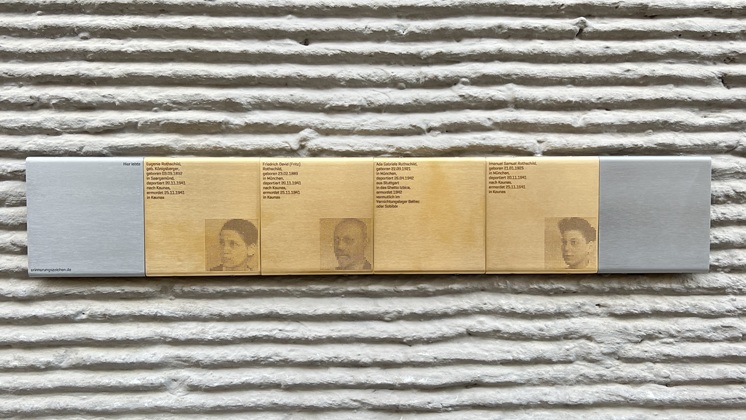 Erinnerungszeichen für Familie Rothschild