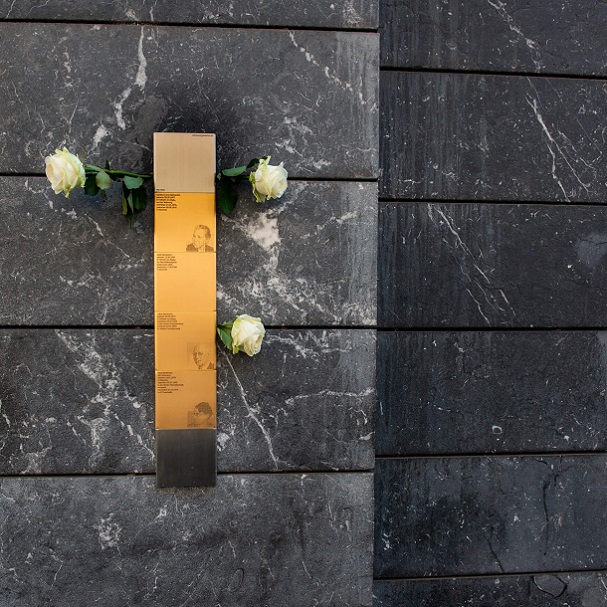 Memorial Signs for the Bacharach familiy at Frauenstr. 24