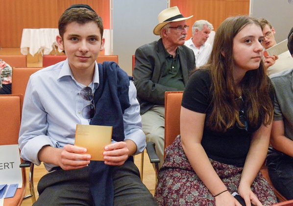 Relatives with one of the Memorial Signs