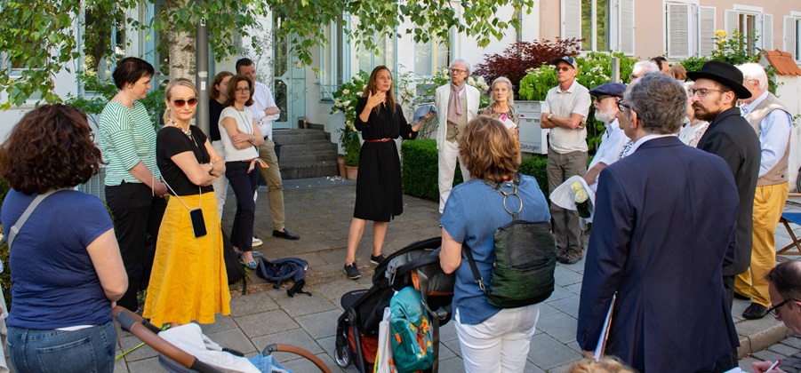 Dr. Katharina Bergmann at the commemorative event